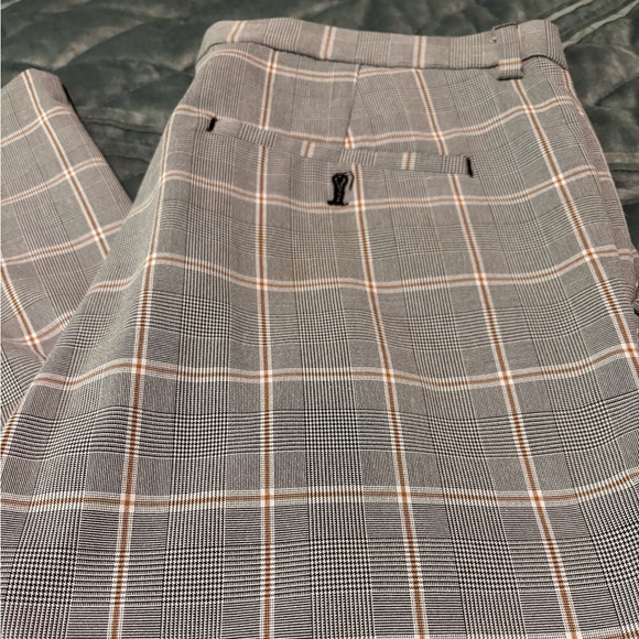 H&M Coupe Moulante Plaid Skinny Fit Pants, Sz M - Picture 2 of 6
